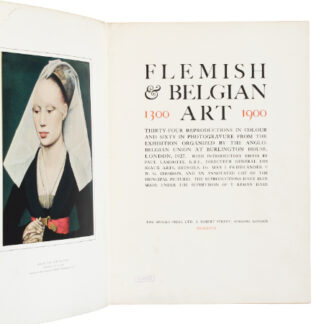 Paul Lambotte et al.: Flemish & Belgian Art, 1300-1900... , 1927