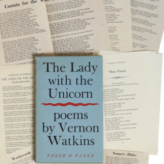 Vernon Watkins: The Lady with the Unicorn, 1948 - first edition