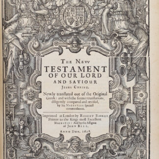 An early folio edition of the King James Bible, with Downham’s Concordance, 1639
