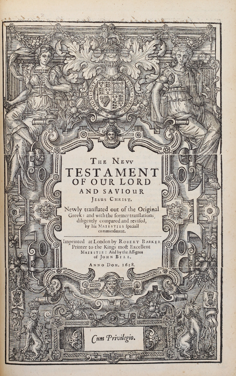 An early folio edition of the King James Bible, with Downham’s Concordance, 1639