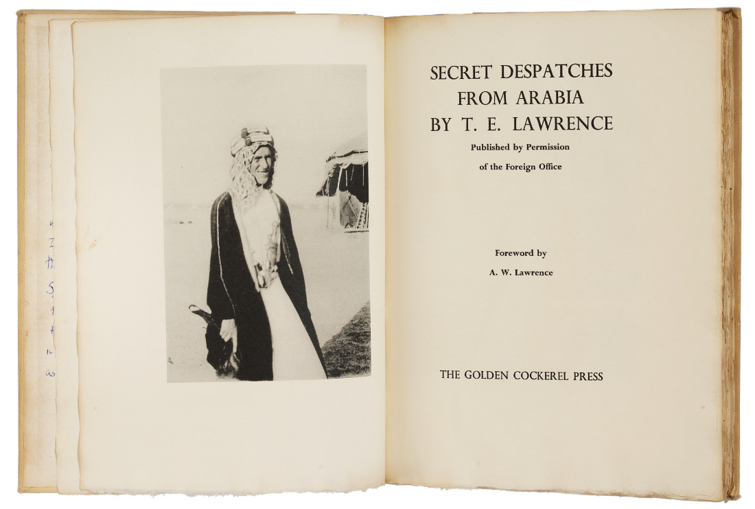 T.E. Lawrence: Secret Despatches from Arabia, 1939 - 1st, limited ed.